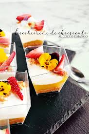 We did not find results for: Bicchierini Di Cheesecake Al Cocco E Gelee Al Mango Io E Brigante Pasticceria Virtuale