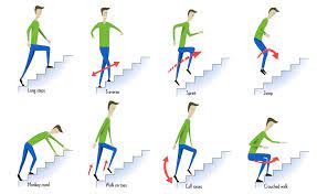 8 Ways To Climb Stairs The Ultimate Collection Of Stair Climbing Exercises En Forme Et En Sante Stair Climbing Climbing Exercises Stairs Workout