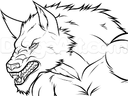 How To Draw A Werewolf Easy Step By Step Werewolves Monsters Werewolf Drawing Drawings Werewolf Art