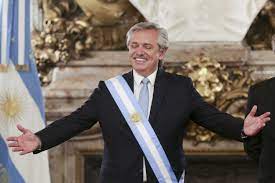 Presidente de la nación argentina. Alberto Fernandez Inaugurated As President Of Argentina