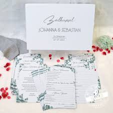 Hochzeit Zeitkapsel Box Mit Karten Set Zum Ausfullen Feenstaub At Shop Hochzeit Zeitkapsel Jahrestag Ideen Zeitkapsel