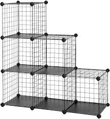 $25/ea or $45 for both. Metal Wire Cube Storage 6 Cube Shelves Organizer Stackable Diy Closet Cabinet Shelf Black Buy Kitchen Organizer Shelf Shelf Organizer Shelf Bathroom Organizer Adjustable Closet Organizer Storage Shelf Shelves Handing Cl Organizer Shelf Organizer