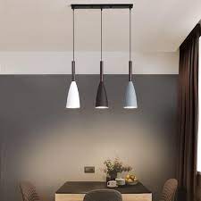 Dining room lighting ideas need many bucks. Modern 3 Pendant Lighting Fixture Nordic Minimalist Ceiling Pendant Lights Over Dining Table Kitchen Island Hanging Lamps Dining Room Lights Cord Lamp Edison Bulb Light Chandelier Interior Design Wish