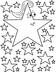 How about celebrating the twinkly stars with a night sky coloring page? Free Printable Star Coloring Pages For Kids