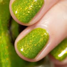 Enchanted Polish Organic Opals Gold Holographic Nails Rainbow Nails Opal