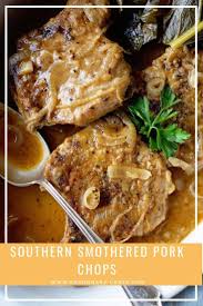 Southern Smothered Pork Chops Recipe Recipe In 2020 Smothered Pork Chops Recipe Pork Chops And Gravy Breaded Pork Chops