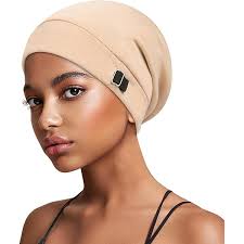 FocusCare Satin Lined Sleepcap Curly Girl Headwear Gifts for Frizzy Hair,  blue : Amazon.de: Fashion