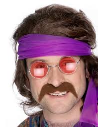 70er Jahre Bart braun , günstige Faschings Accessoires & Zubehör bei  Karneval Megastore