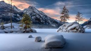 Landscape Mountains Winter Sunset Wallpaper Snow Landscape 1943838 Hd Wallpaper Backgrounds Download