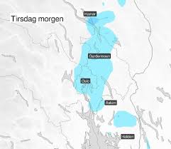 Ber bilistene være forsiktig i høstferien. Smaalenenes Avis I Morgen Kan Det Komme Sno Inn Mot Oslo