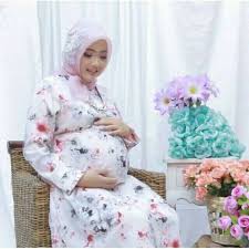 Baju hamil muslim shopee / baju tidur wanita hamil & menyusui pp | shopee indonesia. Dress Ibu Hamil Dress Kerja Bumil Baju Hamil Bunga Bunga Busana Muslim Hamil Shopee Indonesia