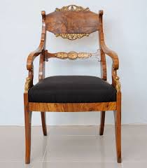 Pair Of Russian Neoclassic Circassian Walnut And Parcel Gilt Chairs Chair Furniture Neoclassical Furniture