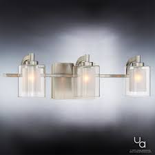 Shop allmodern for modern and contemporary brushed nickel vanity lighting to match your style and budget. Uql2403 Modern Bathroom Vanity Light 6 H X 21 W Brushed Nickel Finis