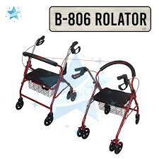 The Stars B-806 Adjustable Adult Medical Walker Rollator with Seat and  Wheels (Red) | Lazada PH