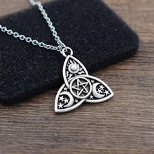 Wiccan Triquetra Triple Moon Pentagram Necklace Ancient Treasures The triquetra or the trinity knot reserves a special place on our list of popular celtic symbols and their meanings. aud