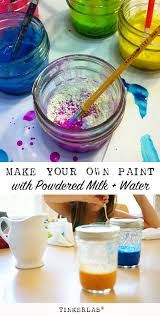 Powdered Milk Paint Recipe For Kids Tinkerlab Milk Paint Recipes Homemade Paint Milk Paint