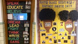 During black history month, we take time to do some research on famous black people who were the first to accomplish something in their field. Black History Month Classroom Door Decoration Ideas Houghton Mifflin Harcourt