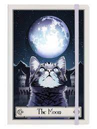 Todly Tarot Felis (Cat) Range - Eco Shopping Bag, Notebook, Coaster  (Notebook - The Moon) : Amazon.de: Home & Kitchen