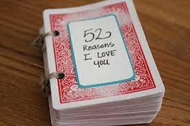 Slplain favorited 52 reasons why i love you 14 nov 16:31; 52 Reasons Why I Love You Deck Of Cards Scrapbook Gift The Kavic Living
