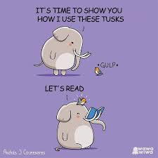 It S Time To Show You How I Use These Tusks Let S Read Fun Comics Cute Comics Funny Comic Strips