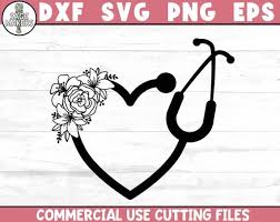 Stethoscope Heart Svg Design Stethoscope Svg Files For Cricut Heart Svg Digital Download In 2020 Svg Cricut Projects Vinyl Note Writing