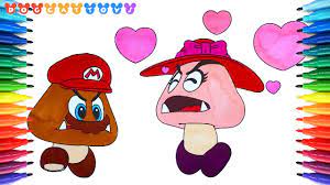 Bathroom amazing printable mario coloring pages sonic and mario. Goomba Coloring Pages Super Mario Odyssey 257 How To Draw Videos For Kids ã‚¯ãƒªãƒœãƒ¼ã®ãƒ‡ãƒ¼ãƒˆ Youtube
