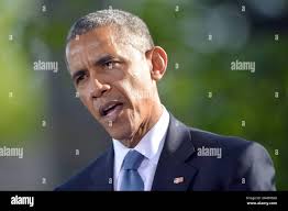 Obama at camp david hi-res stock photography and images