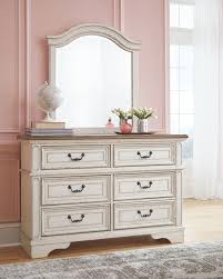 Realyn Dresser And Mirror Ashley Furniture Homestore Furniture Shabby Chic Dresser Girls Bedroom Furniture