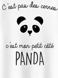 Citation C Est Pas Des Cernes C Est Mon Petit Cote Panda Citation Citation Rigolote Citations Droles