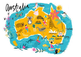 Pin By Mashimaro On Illustration Cities Maps Illustrated Map Australia Map Australia Art Print