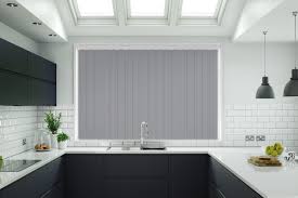 grey rigid pvc vertical blind made to