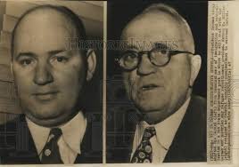 1947 Press Photo New post assignment shuffle by Ugo Carusi and Watson  Miller.