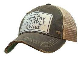 Always Stay Humble Kind Distressed Trucker Cap Country Etsy Womens Hats Baseball Trucker Cap Trucker