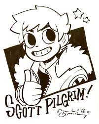 Today I Got To Meet Hirai San The Japanese Editor Of Scott Pilgrim At Village Books I Drew This Pi Desenhando Esbocos Tatuagens Bonitas Desenho De Inspiracao