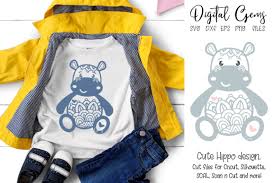 Download Hippo Design Graphic By Digital Gems Creative Fabrica SVG Cut Files