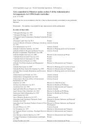Https Www Legislation Sa Gov Au Web Information Acts 20committed 20to 20ministers Actscommittedtoministers Pdf
