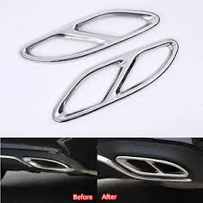 Research & development and quality control department; 2 X V8 Look Exhaust Bezel Exhaust Cover For Mercedes B C E Gla W205 Ebay