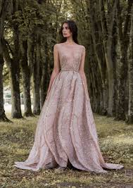 Rose Gold Dragonfly Gossamer Wing Inspired Wedding Dress By Paolo Sebastian Beautiful Couture Wedding Gown Inspiration From Gowns Dresses Engagement Dresses