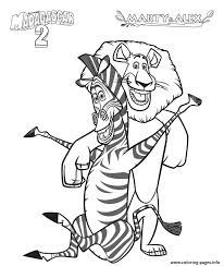 Free madagascar coloring page to download, for children. Coloring Pages For Kids Madagascar 2 Marty And Alex049f Coloring Pages Printable