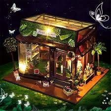 12.56 x 8.15 x 1.97 inch; Wushiyu Dollhouse Diy House Educational Toys For Girls Mini Diorama Renovation Creative Women Miniature 3d Greenhouse Craft Kits Adults Wooden Dolls With Furni Educational Toys Planet