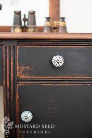 Missmustardseed Painted In One Coat Of Typewriter Without Bonding Agent Sanded To Give Surface Teeth Distressed 80 Gr Painted Furniture And Decor Painted Furniture Furniture Milk Paint Furniture