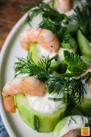 Shrimp cocktail is a wonderful dish to serve at parties or other special occasions. Cucumber Canapes With Shrimp Appetizers Sunday Supper Movement