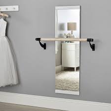 The hangers are already mounted on the mirrors back, allowing you to hang it vertically or horizontally. Over The Door Full Length Mirror Dorm Closet Organizer Pottery Barn Teen