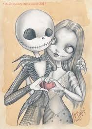 Jack And Sally Limited Edition 10 Print Signed Numbered Simona Candini Nightm Nightmare Before Christmas Tattoo Sally Nightmare Before Christmas Tim Burton Art