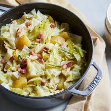 Smothered Cabbage With Ham Recipe Thanksgiving Side Dishes Cabbage Recipes Ham And Cabbage