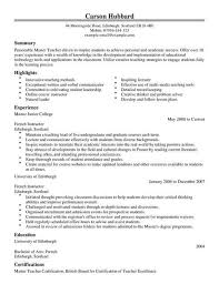 Examples of achievements for a teacher resume. Master Teacher Cv Template Cv Samples Examples