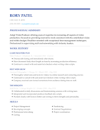 Pa jobs are growing, with 790 more added every year. Top Video Producer Resume Example In 2021 Myperfectresume