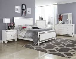 5 pc vendome ii gold patina finish wood and leatherette padded queen bedroom set. Alonza Beveled Mirror Frame 4 Piece Bedroom Set Usa Furniture Online