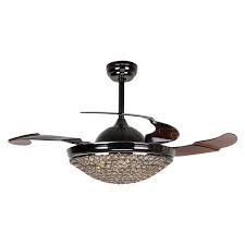 The globe inspired motor housing shape brings delightful style to any space. 42 Inch Dimmable Led Crystal Chandelier Ceiling Fan With Lights And Remote Fandelier Retractable Blades Ceiling Fan Ceiling Fan Chandelier Fan Light Fixtures