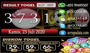 Hasil Pengeluaran Togel Singapore 23 Juli 2020 0 Kamis
